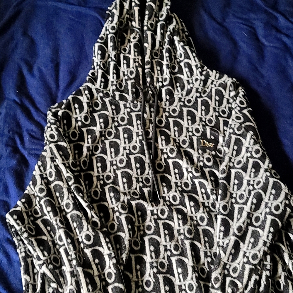 COPY - Authentic Dior Terry Cloth Jacquard Hoodie